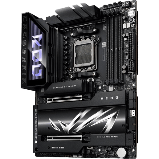 ASUS ROG Crosshair X870E Hero ATX Motherboard for AMD Socket AM5 CPUs